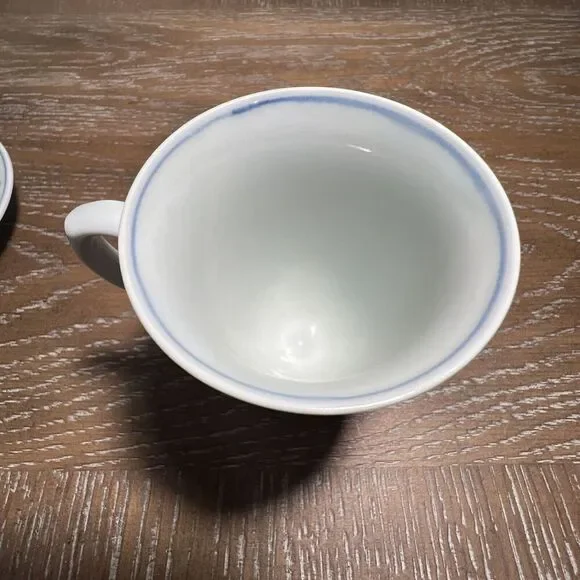 Vintage Japanese Blue Painted Teacup And Saucer‎ - Picture 4 of 8